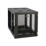 Tripp Lite 12U Wall Mount Rack Enclosure Server Cabinet Side Mount Wallmount - Rack cabinet - wall mountable - black - 12U - 19in