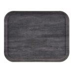 Cambro Rectangular Decor Series EpicTread Camtrays, 7/8in x 14-1/16in, Charcoal, Set Of 12 Trays