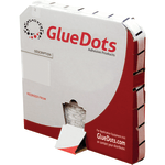 Glue Dots 1/2in Dots, Medium Tack/Medium Profile, 1/2in, Clear, Pack Of 2,000