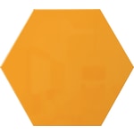 Ghent LINK Hex Premium Magnetic Marker Board, 18inH x 21inW, Marigold