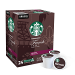 Starbucks Single-Serve Coffee K-Cup, French Roast, Carton Of 24