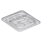 Cambro Camwear GN 1/6 FlipLids, Clear, Set Of 6 Lids