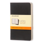 Moleskine Cahier Journals, 3-1/2in x 5-1/2in, Ruled, 64 Pages, Black, Set Of 3 Journals