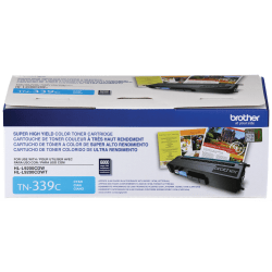 Brother TN-339 High-Yield Cyan Toner Cartridge, TN-339C