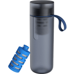 Philips GoZero Active Water Bottle With Fitness Filter, 20 Oz, Blue