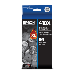 Epson 410XL Claria Premium High-Yield Photo Black Ink Cartridge, T410XL120-S