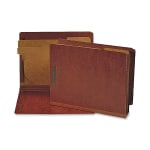 Nature Saver Red Classification Folders With 2 Dividers, Letter Size, 75% Recycled, Box Of 10