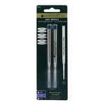 Monteverde Capless Gel Refills For Montblanc Ballpoint Pens, Fine Point, 0.5 mm, Blue, Pack Of 2