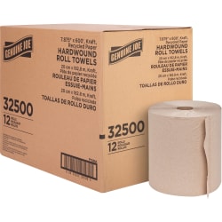 Genuine Joe 2-Ply Household Paper Towels, 100% Recycled, 100 Sheets Per Roll, Pack Of 24 Rolls