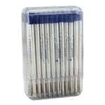 Monteverde Soft Roll Parker Style Ballpoint Refills, Medium Point, 0.7 mm, Blue/Black, Pack Of 50