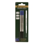 Monteverde Rollerball Refills For Parker Rollerball Pens, Fine Point, 0.5 mm, Blue/Black, Pack Of 2 Refills