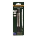 Monteverde Rollerball Refills For Parker Rollerball Pens, Fine Point, 0.5 mm, Black, Pack Of 2 Refills