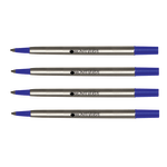 Monteverde Rollerball Refills For Parker Rollerball Pens, Fine Point, 0.5 mm, Blue, Pack Of 4