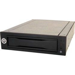 CRU Data Express DX115 DC Drive Enclosure - Black - 1 x Total Bay - 1 x 2.5in/3.5in Bay