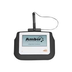 Ambir nSign SP110-RS2 Signature Pad - Backlit LCDUSB, Serial - 4in x 2in Active Area LCD - Backlight - 320 x 160