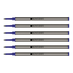 Monteverde Rollerball Refills For Waterman Rollerball Pens, Fine Point, 0.5 mm, Blue, Pack Of 6 Refills