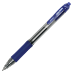 SKILCRAFT Zebra Gel-Ink Retractable Rollerball Pens, 0.7 mm, Medium Point, Blue Barrel, Blue Ink, Pack Of 12 (AbilityOne 7520-01-647-3136)