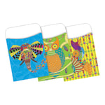 Barker Creek Peel & Stick Library Pockets, Bohemian Animals, Pack Of 30