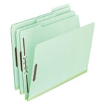 Pendaflex Pressboard File Folders, 2in Expansion, Legal Size, Green, Box Of 25