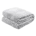 Sedona House Microfiber Flannel Twin Blanket, 60in x 80in, Gray