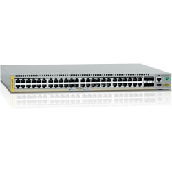 Allied Telesis AT-X510L-52GT Layer 3 Switch - 48 Ports - Manageable - Gigabit Ethernet, 10 Gigabit Ethernet - 10/100/1000Base-T, 1000Base-X, 10GBase-X - 3 Layer Supported - 4 SFP Slots - Twisted Pair, Optical Fiber - Rack-mountable