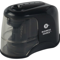 Business Source 2-way Electric Pencil Sharpener - AC Adapter Powered - Steel Alloy, ABS Plastic - 1 Each