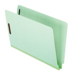 Pendaflex Pressboard End-Tab Expansion Folders With Fasteners, 1in Expansion, 8 1/2in x 11in, Letter, 60% Recycled, Green, Box of 25