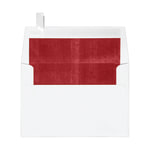 LUX Foil-Lined Invitation Envelopes A4, Peel & Press Closure, White/Red, Pack Of 250