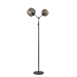 Adesso Ashton Tall Floor Lamp, 71-1/2inH, Matte Black