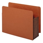 Pendaflex End-Tab Pockets, 5 1/4in Expansion, Letter Size, Dark Brown, Box Of 10 Pockets