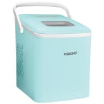 Igloo 26-Lb Automatic Self-Cleaning Portable Countertop Ice Maker Machine With Handle, 12-13/16inH x 9-1/16inW x 12-1/4inD, Aqua