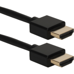 QVS High-Speed HDMI UltraHD 4K With Ethernet Thin Flexible Cable, 6ft