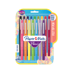 Paper Mate Porous-Point Pens, Medium Point, 0.7 mm, Assorted Barrels, Assorted Ink Colors, Pack Of 16