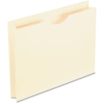 Oxford Reinforced-Top File Jackets, Letter Size, 2in Expansion, Manila, Box Of 50