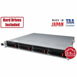 Buffalo TeraStation 3420RN Rackmount 16TB NAS Hard Drives Included (4 x 4TB, 4 Bay) - Annapurna Labs Alpine AL-214 1.40 GHz - 4 x HDD Supported - 4 x HDD Installed - 16 TB Installed HDD Capacity - 1 GB RAM DDR3 SDRAM - Serial ATA/600 Controller