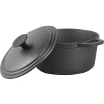 Commercial Chef Cast Iron Dutch Oven, 3.4-Quart, Black