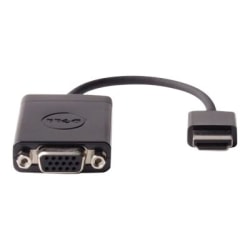 Dell - Adapter - HDMI male to HD-15 (VGA) female - black - for Chromebook 3110 2-in-1, 31XX; Latitude 54XX, 74XX; OptiPlex 30XX, 70XX; Precision 32XX