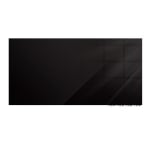 Ghent Aria Low Profile Glassboard, Magnetic, 36inH x 72inW, Black