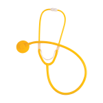 MABIS Dispos-A-Scope Single-Patient Stethoscope, 30in, White/Yellow