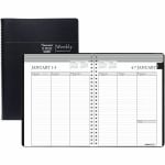 SKILCRAFT Professional Appointment Planner - Professional - Weekly - 12 Month - January 2025 - December 2025 - Quarter-hourly - 1 Week Double Page Layout - Wire Bound - Black