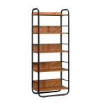 Sauder Union Plain 60inH 5-Shelf Bookcase, Prairie Cherry