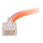 C2G Cat5e Non-Booted Unshielded (UTP) Network Patch Cable - Patch cable - RJ-45 (M) to RJ-45 (M) - 50 ft - UTP - CAT 5e - stranded - orange