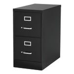 WorkPro 25inD Vertical File Cabinet, 2-Drawer, Black