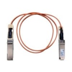 Cisco 40GBase-AOC QSFP direct-attach Active Optical Cable, 2-meter - 6.56 ft Fiber Optic Network Cable for Network Device, Router, Switch, Server - First End: 1 x QSFP Network - Second End: 1 x QSFP Network - Copper Plated Connector - Brown