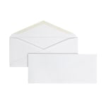 Office Depot Brand #9 Envelopes, 3-7/8in x 8-7/8in, Gummed Seal, White, Box Of 500