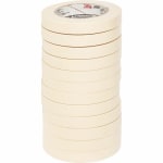 3M Highland Masking Tape, Tan, 3/4in x 60 Yd., Pack Of 12