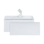 Office Depot Brand #10 Security Envelopes, 4-1/8in x 9-1/2in, Clean Seal, White, Box Of 250