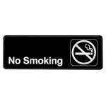 Alpine No Smoking Signs, 3in x 9in, Black, Pack Of 15 Signs