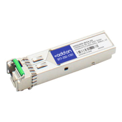 AddOn ADTRAN Compatible TAA Compliant 1000Base-BX SFP Transceiver (SMF, 1550nmTx/1490nmRx, 80km, LC, DOM) - 100% compatible and guaranteed to work