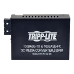 Tripp Lite 10/100 UTP to Multimode Fiber Media Converter - Fiber media converter - 100Mb LAN - 10Base-T, 100Base-TX - RJ-45 / SC multi-mode - up to 1800 ft - 850 nm